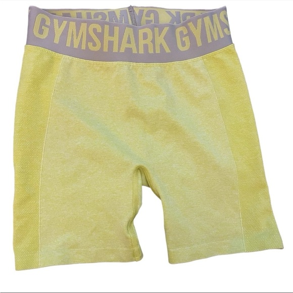 Gymshark Women’s Flex Mid Rise 5” Inseam Shorts In Lime Size Small - Picture 1 of 6